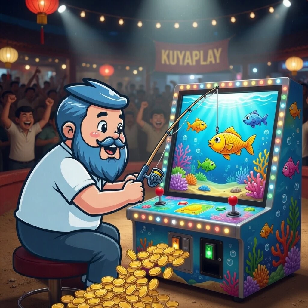 Landscape | Description: Grid of popular KuyaPlay slot game thumbnails including Super Ace, Golden Empire, and Fortune Gems displayed on a dark interface